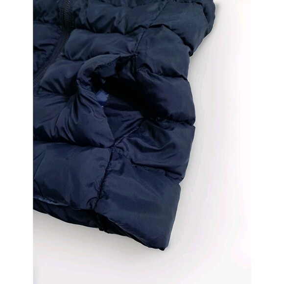 UNIQLO Boy's Size 11-12 Navy Blue Ultra Light Vest Zip Jacket Coat - Picture 2 of 10